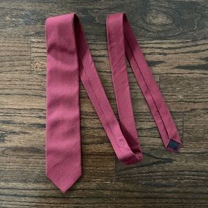 Brooks Brothers burgundy brushed wool/silk tie